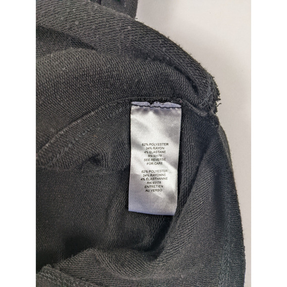 Tahari Sleeveless Dress Black XS Asymmetrical Midi Length Stretch Shift LBD - Picture 3 of 5